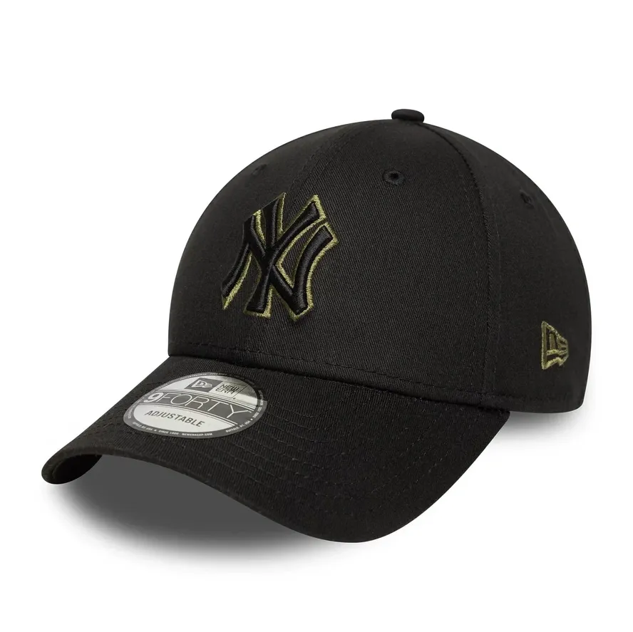 New Era Bone 60759089-C002 OUTLINE NYYA Preto Algodao -2-